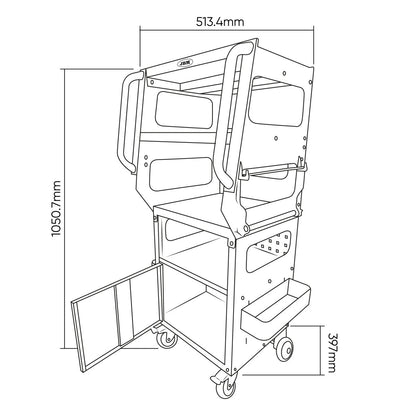 JBM CARRELLO DIAGNOSTICO 54388 - Techservice