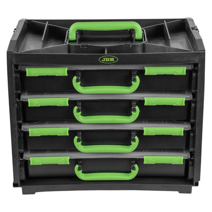 JBM CASSA CON 4 VALIGETTE IN PLASTICA ESTRAIBILI 54969 - Techservice