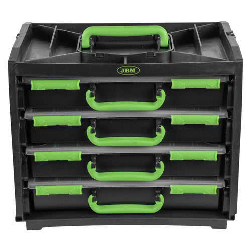 JBM CASSA CON 4 VALIGETTE IN PLASTICA ESTRAIBILI 54969