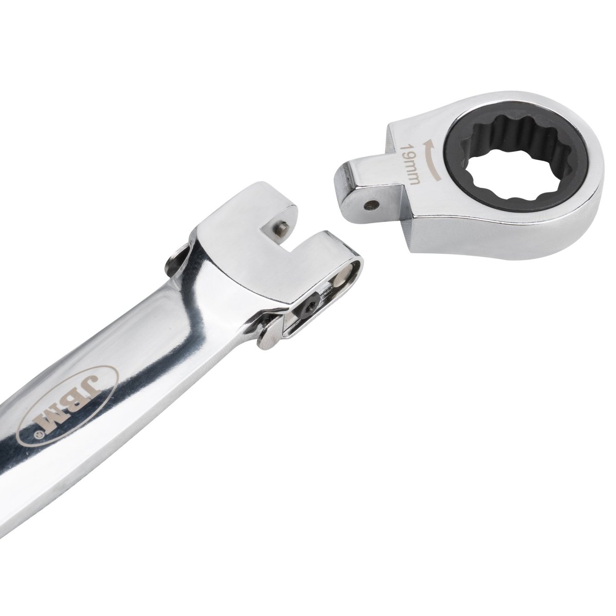 JBM CHIAVE A CRICCHETTO CON TESTA INTERCAMBIABILE 12 PEZZI 54338 - Techservice