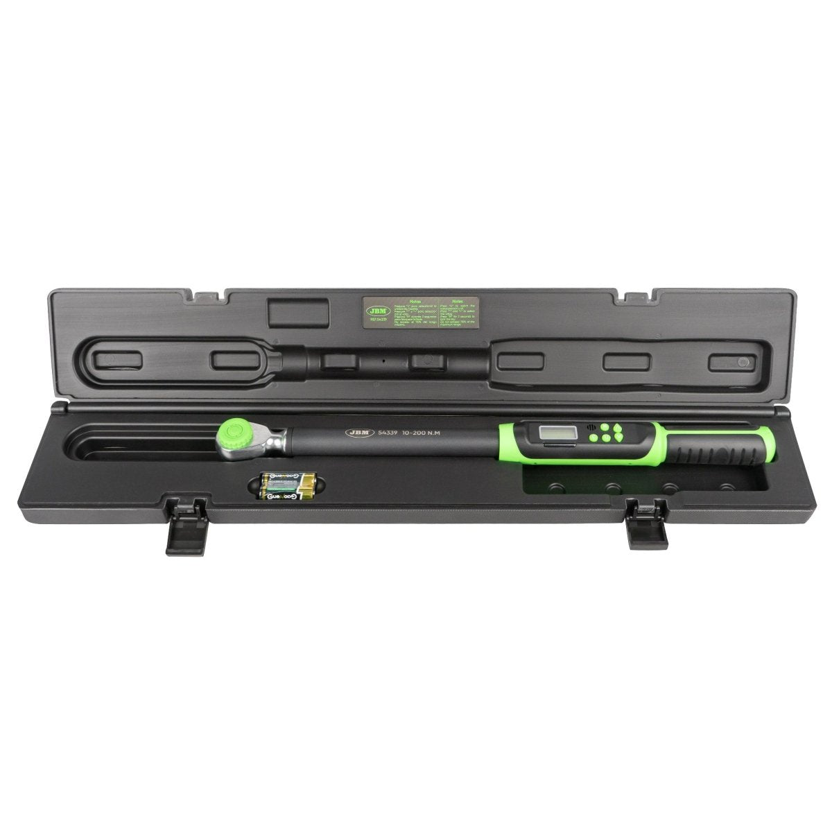 JBM CHIAVE DINAMOMETRICA DIGITALE 1/2" CON COPPIA 10–200 NM 54339 - Techservice