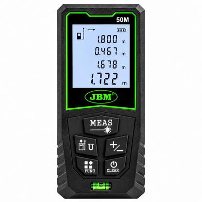 JBM MISURATORE DI DISTANZA LASER 50M CON CUSTODIA - 55184 - Techservice