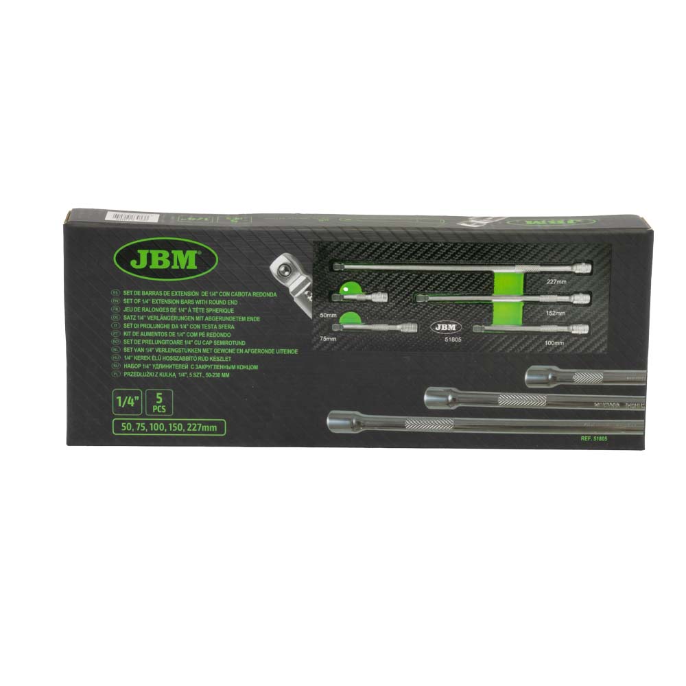 JBM MODULO 5 PROLUNGHE 1/4” 50-227MM CON TAPPO CIRCOLARE - 51805 - Techservice