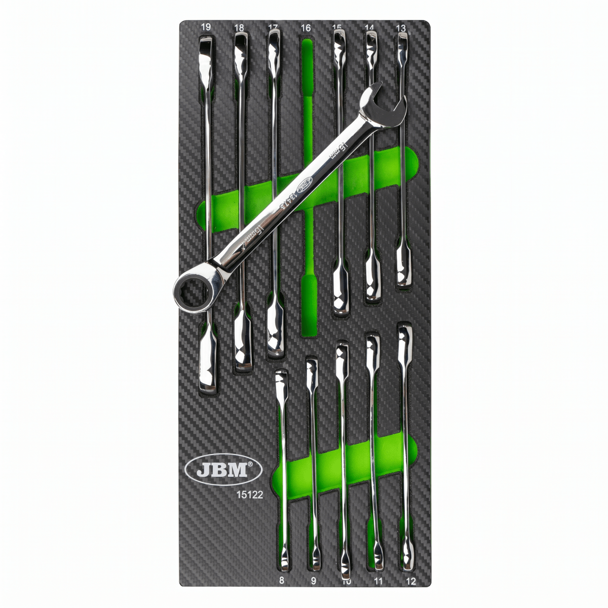 JBM MODULO EVA IN CARBONIO CON 12 CHIAVI A CRICCHETTO ARTICOLATE 15122 - Techservice