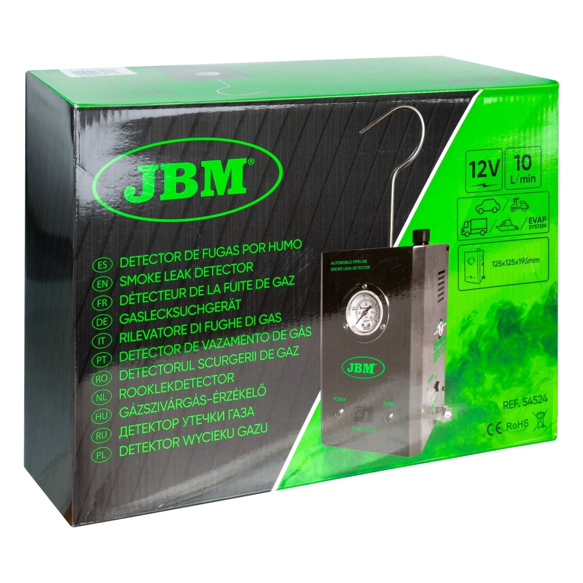 JBM RILEVATORE DI FUGHE DI FUMO 8L/MIN 54524 - Techservice