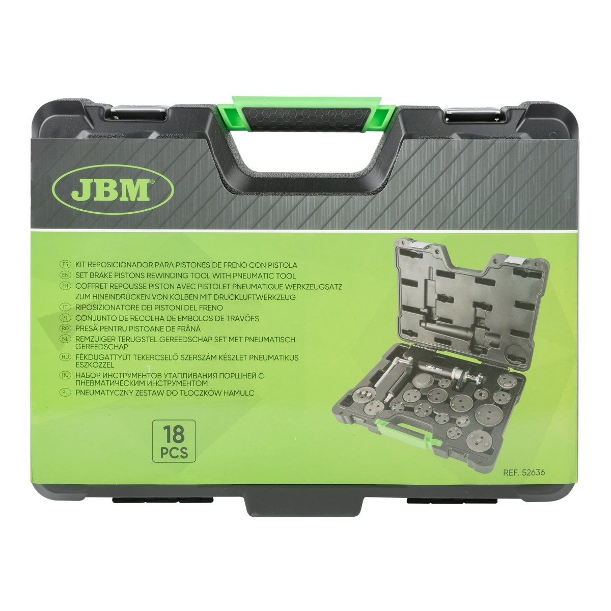 JBM RIPOSIZIONATORE DEI PISTONI DEL FRENO - 18 PEZZI 52636 - Techservice
