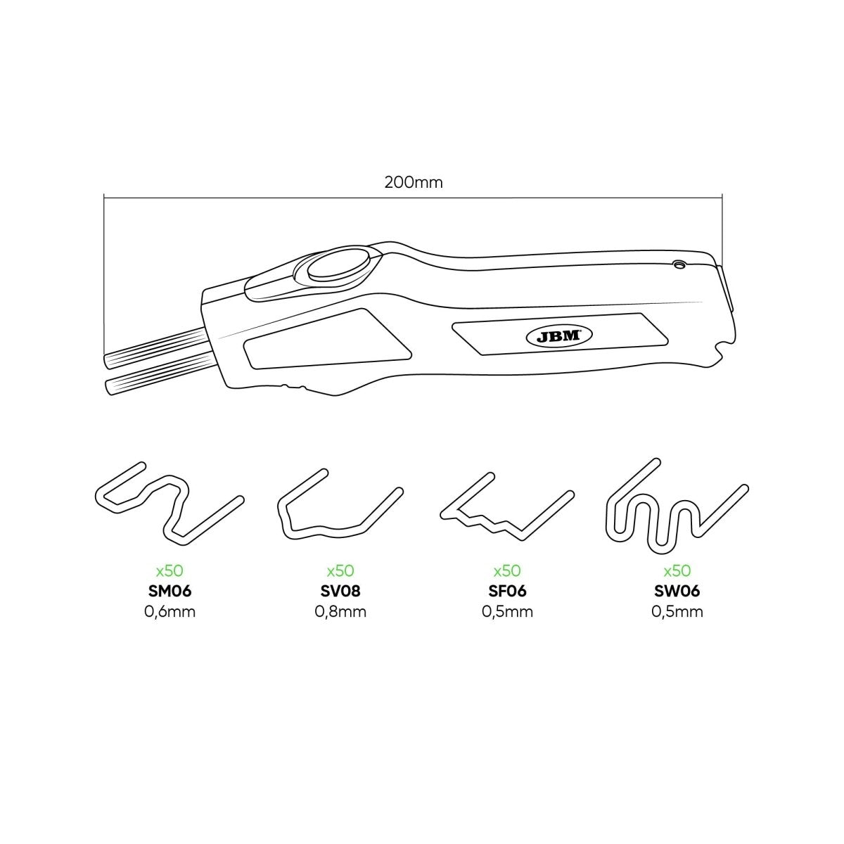 JBM SALDATORE DI PLASTICA PER RIPARAZIONE AUTO 54561 - Techservice