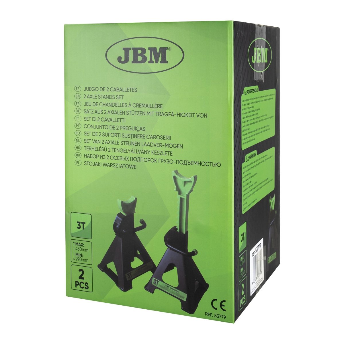 JBM SET DI 2 CAVALLETTI DA 3 TONNELLATE 53779 - Techservice