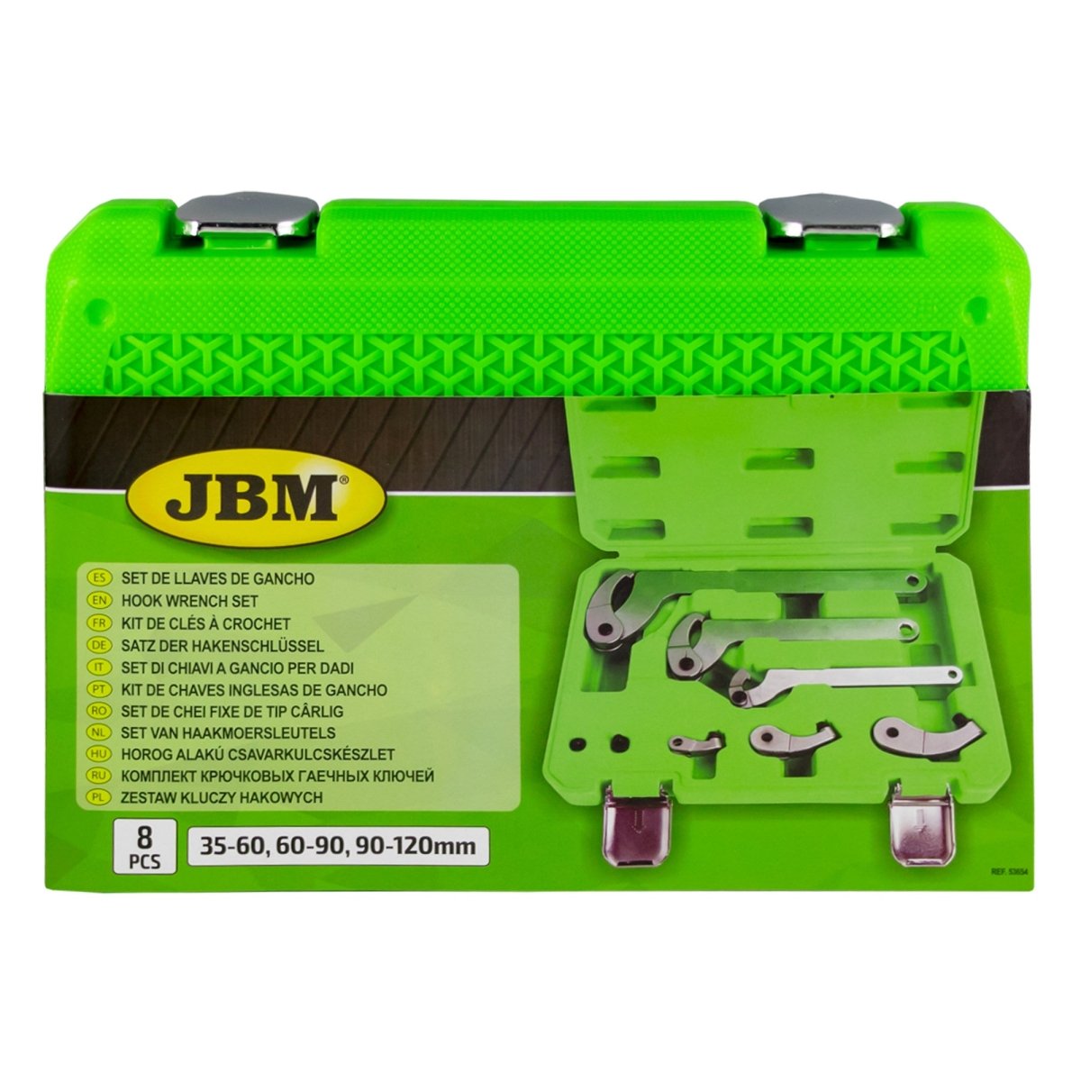 JBM SET DI 3 CHIAVI A GANCIO CON 3 ADATTATORI 53654 - Techservice