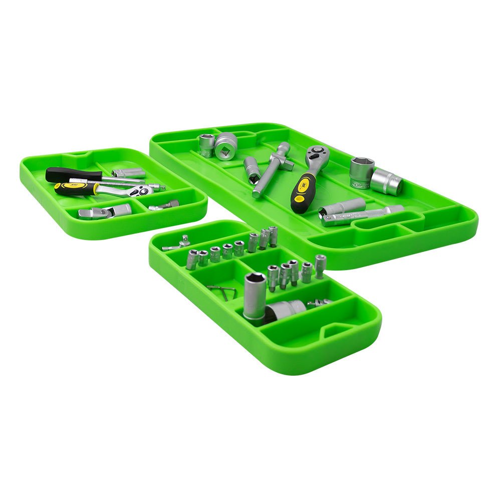 JBM SET DI 3 VASSOI PORTAUTENSILI FLESSIBILI ANTISCIVOLO 53903 - Techservice