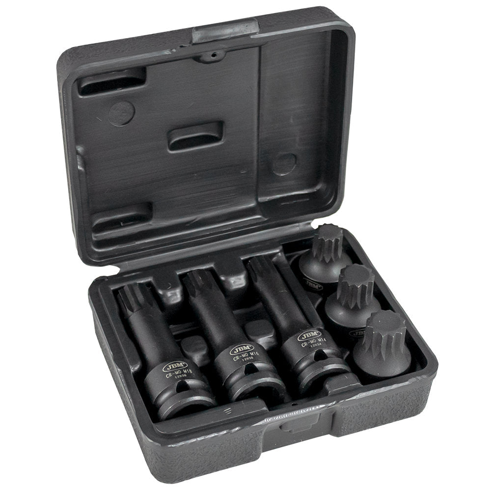 JBM SET DI 6 BUSSOLE E PUNTE XZN PNEUMATICHE 1/2” 52546 - Techservice