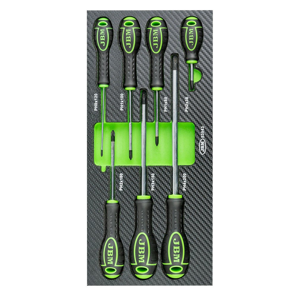 JBM SET DI 7 CACCIAVITI STELLA - FIBRA DI CARBONIO 53943 - Techservice