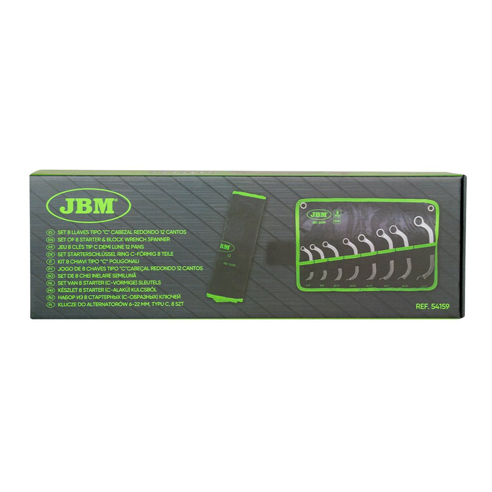 JBM SET DI 8 CHIAVI A C A 12 POLI 54159 - Techservice