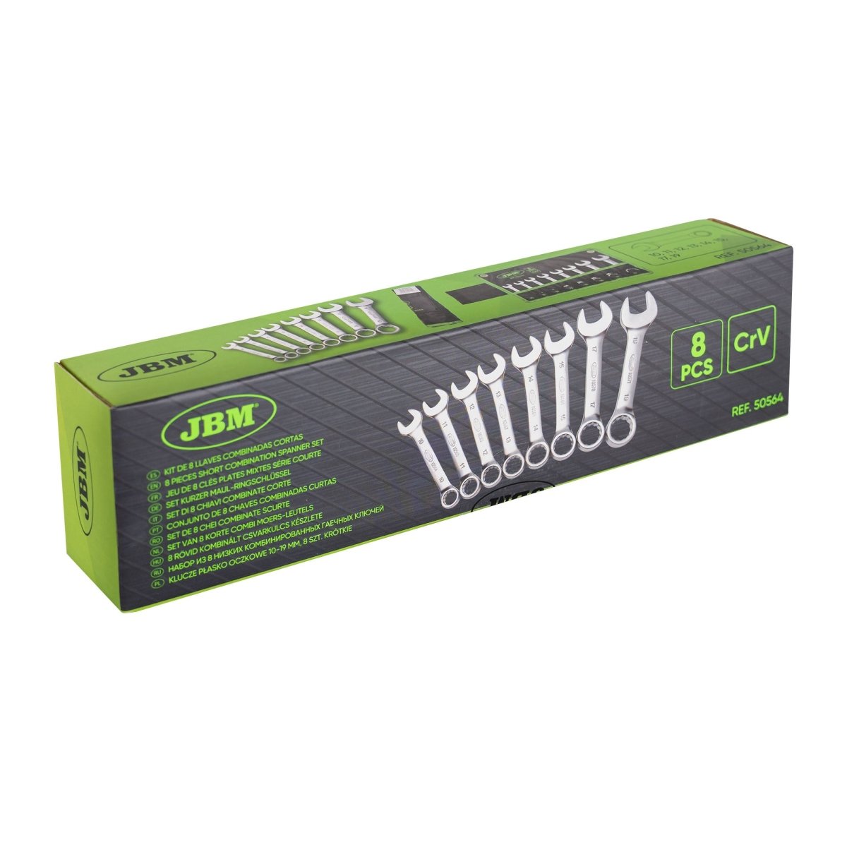 JBM SET DI 8 CHIAVI COMBINATE CORTE 50564 - Techservice