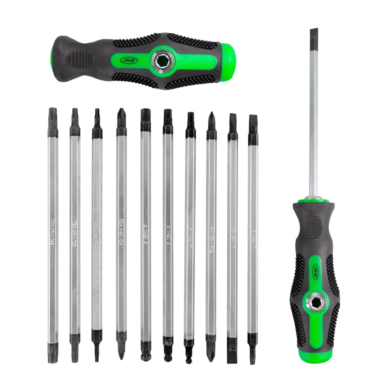 JBM SET DI CACCIAVITI 20 IN 1 CON MANICO E PUNTE DOPPIE INTERCAMBIABILI + CAPPELLO CON LUCE LED - 120LM - Techservice
