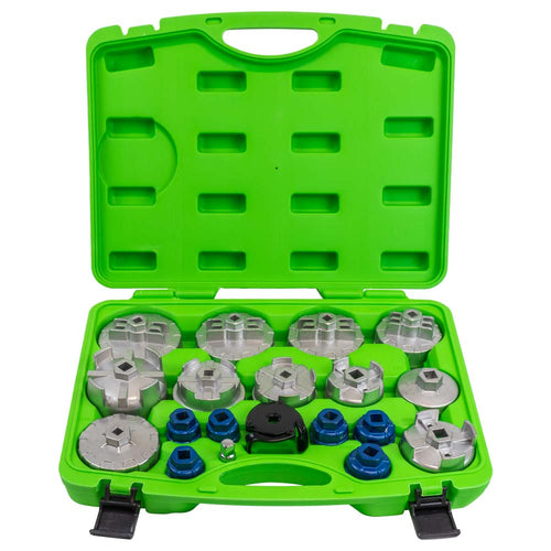 JBM SET DI ESTRATTORI PER FILTRI DELL'OLIO IN ALLUMINIO, 19 PZ. 54068