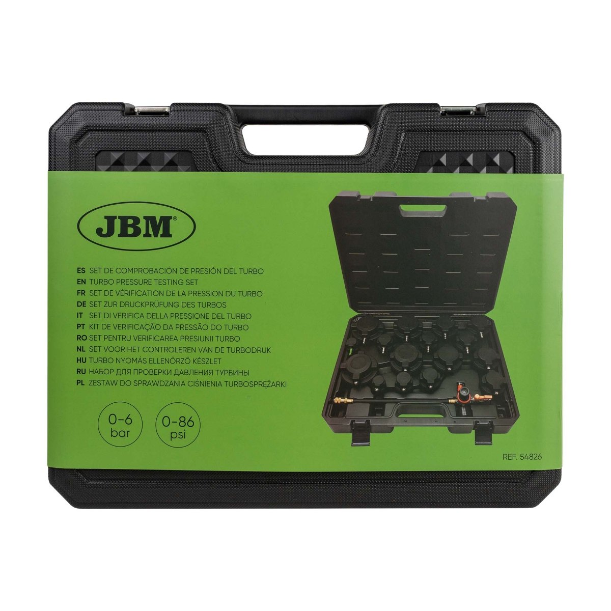 JBM SET DI VERIFICA DELLA PRESSIONE DEL TURBO 54826 - Techservice