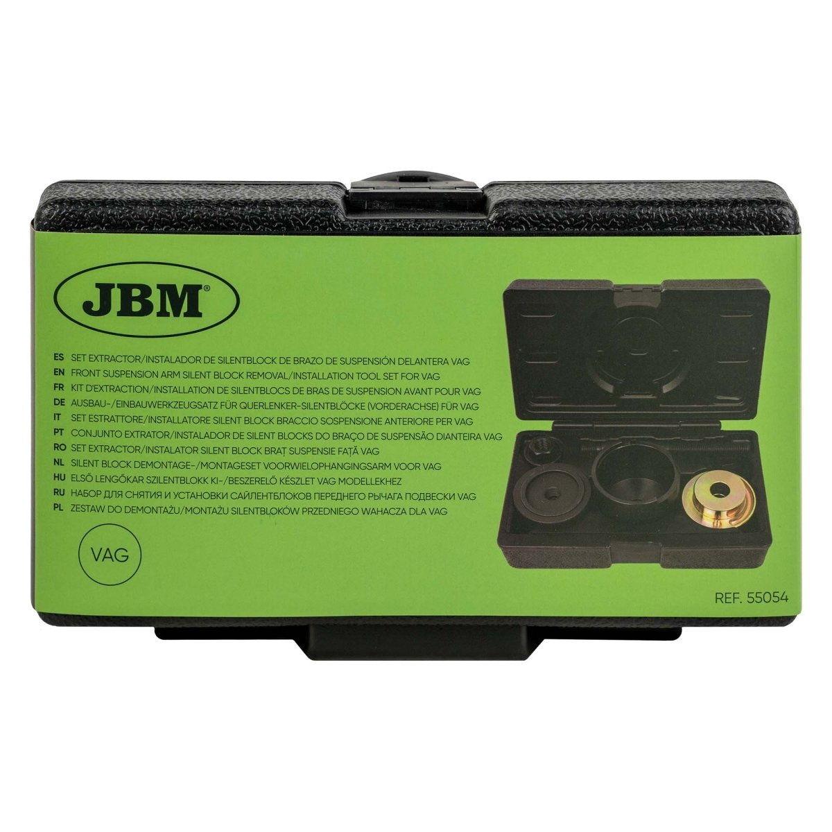 JBM SET ESTRATTORE/INSTALLATORE SILENT BLOCK BRACCIO SOSPENSIONE ANTERIORE PER VAG 55054 - Techservice