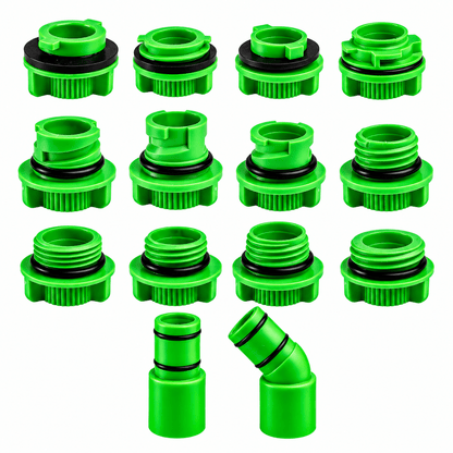 JBM SET RIEMPIMENTO OLIO 2L CON 12 ADATTATORI – 21 PEZZI - 55153 - Techservice