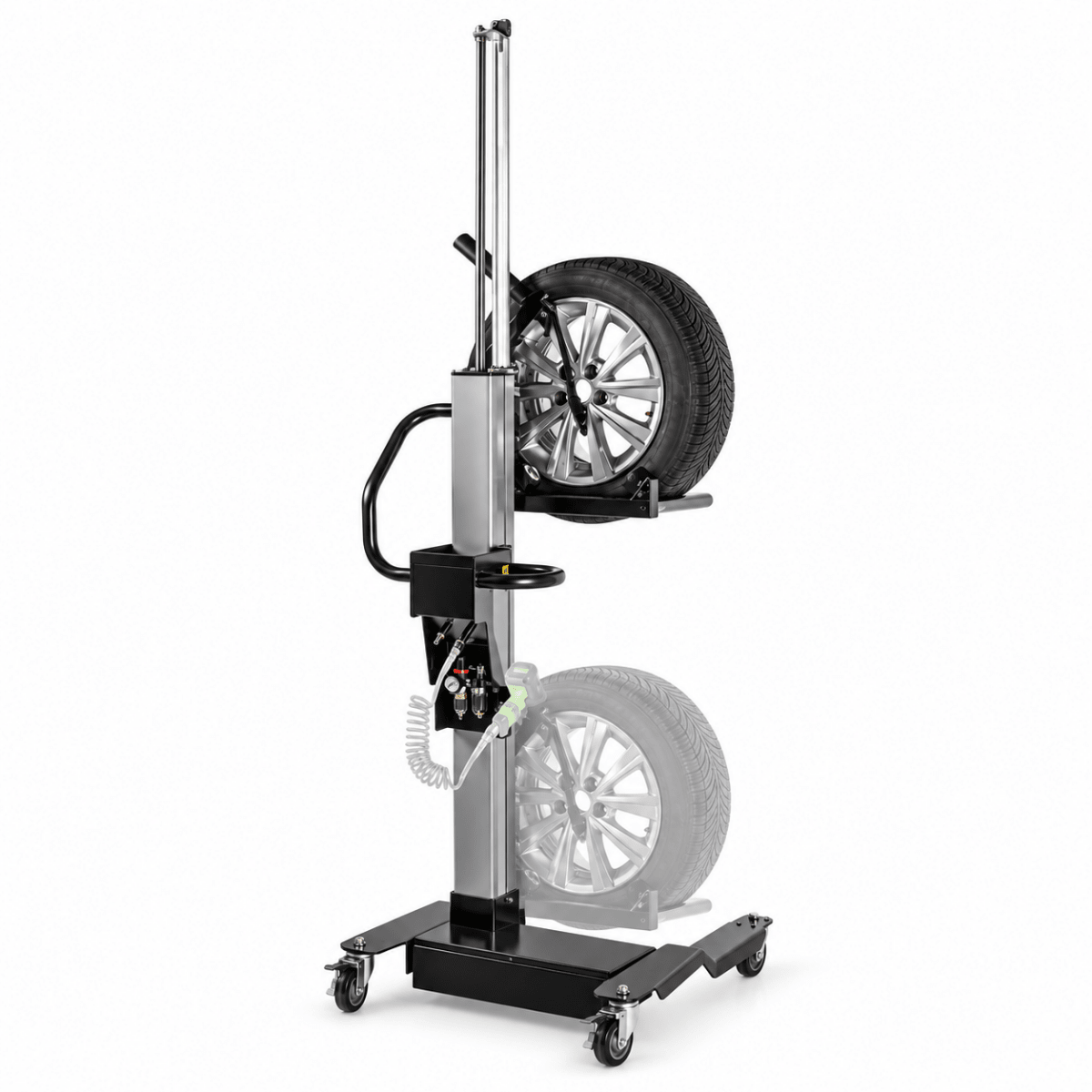 JBM Sollevatore Pneumatico per Ruote fino a 65 kg - 55164 - Techservice