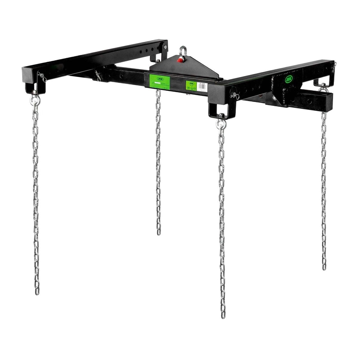 JBM Telaio di Sollevamento Regolabile per Batterie di veicoli elettrici | 1500 kg con 4 Catene - 55158 - Techservice