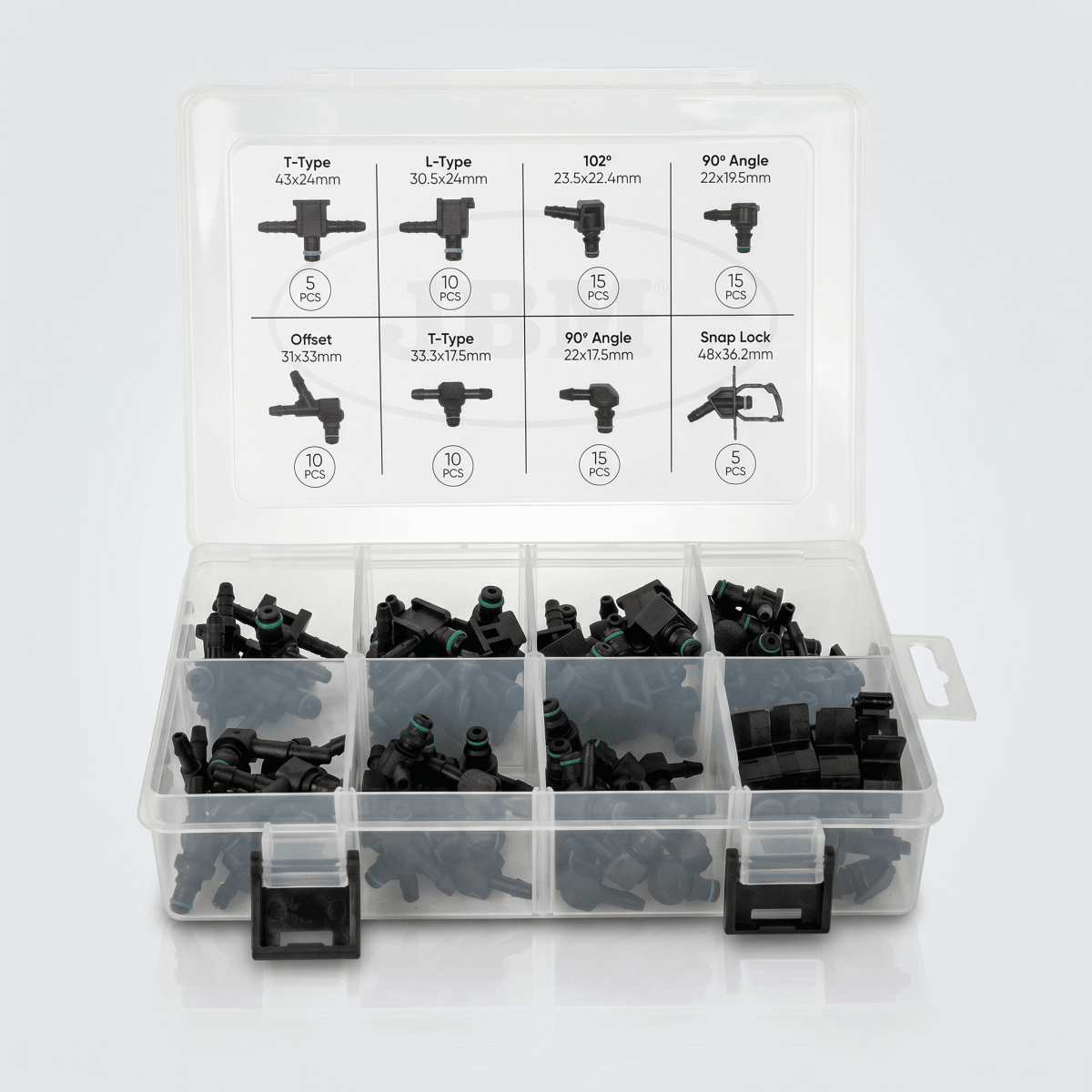JBM VALIGETTA CON 85 RACCORDI DI RITORNO PER SISTEMI DIESEL 54830 - Techservice