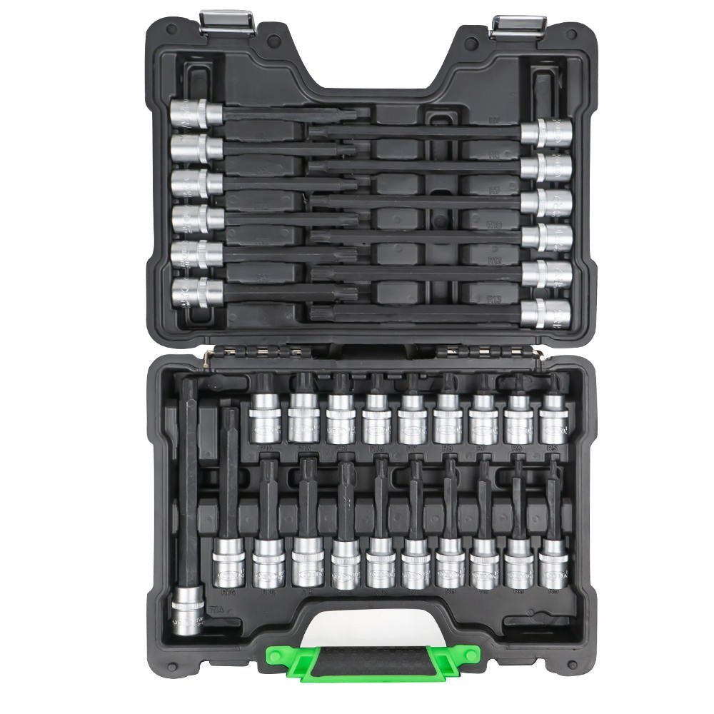 JBM VALIGETTA DI 32 PEZZI CON INSERTI RIBE 1/2" 52606 - Techservice