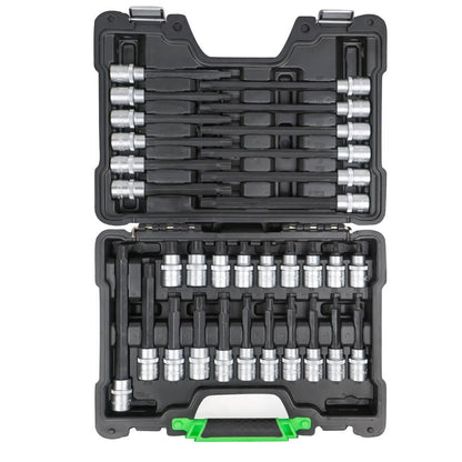 JBM VALIGETTA DI 32 PEZZI CON INSERTI RIBE 1/2" 52606 - Techservice