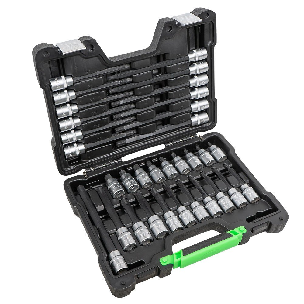 JBM VALIGETTA DI 32 PEZZI CON INSERTI RIBE 1/2" 52606 - Techservice