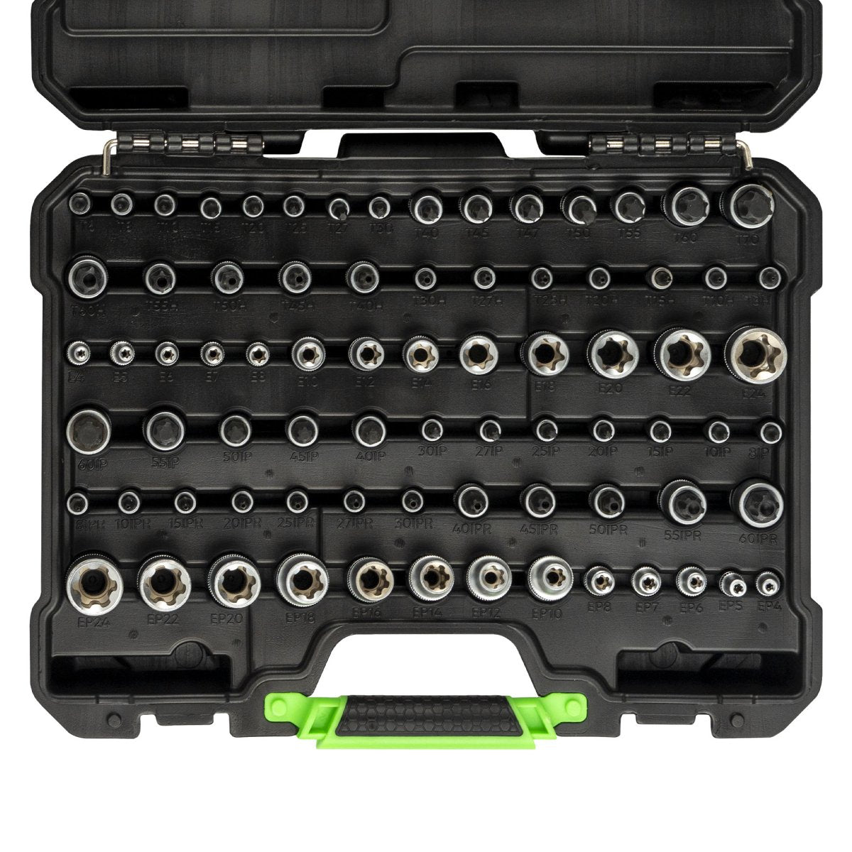 JBM VALIGETTA DI 77 PEZZI CON BUSSOLE E INSERTI TORX/TORX PLUS 54539 - Techservice