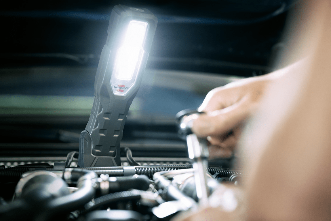 Lampada portatile a batteria ricaricabile a LED HL 1000 A, IP54, 1000+200lm - 1175680 - BRENNENSTUHL - Techservice