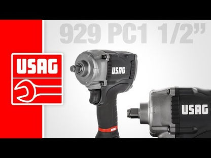 USAG 929 PC1 1/2” – Avvitatore Pneumatico ad Impulsi in Magnesio 1600 Nm