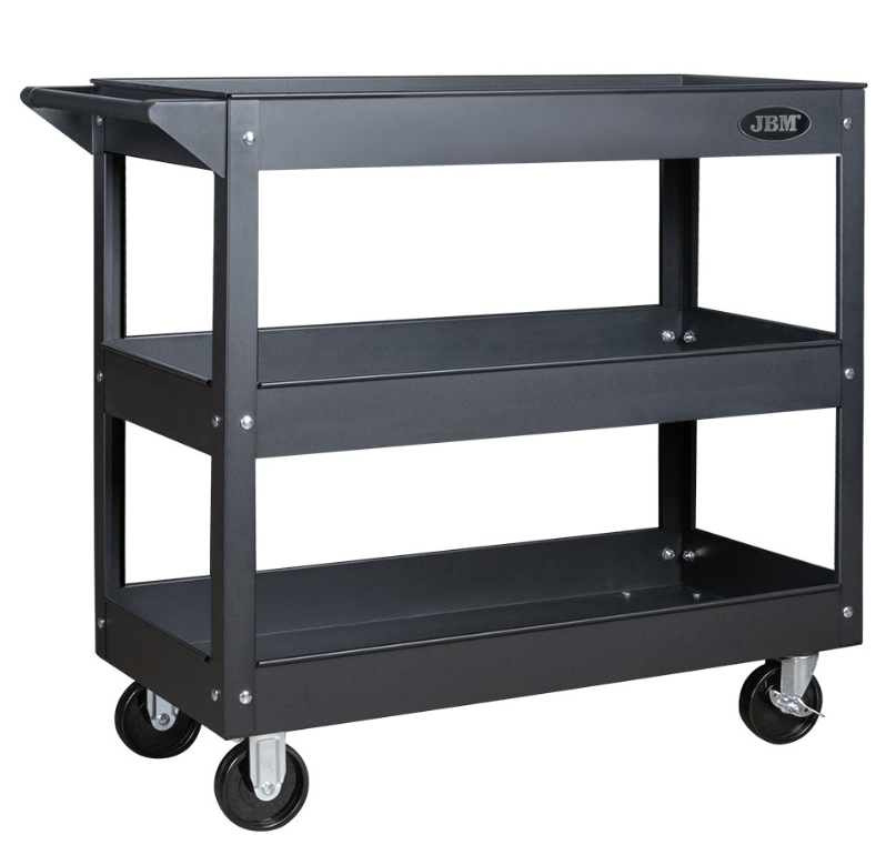 PROMOZIONE CARRELLO CON 3 RIPIANI JBM 51576 + SET DI 2 CAVALLETTI DA 3 T 53779 JBM - Techservice