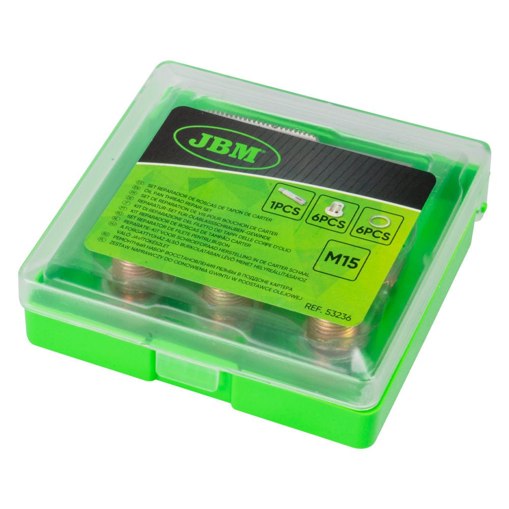 SET DI REPARAZIONE DEL FILETTO DEI TAPPI DELLE COPPE D’OLIO (M - 13) JBM - Techservice