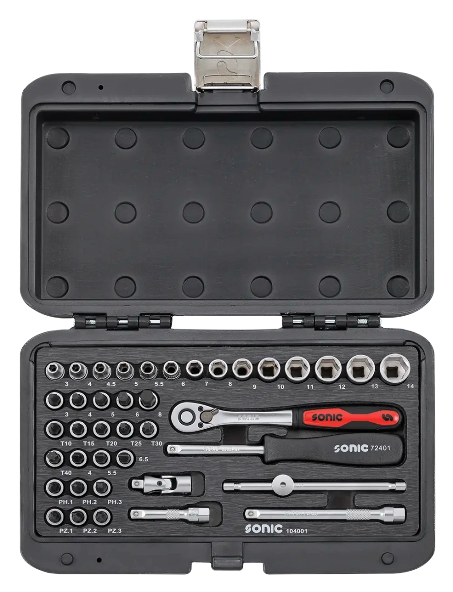 SONIC SET INSERTI BMCS 1/4" 40 PEZZI 104001 - Techservice