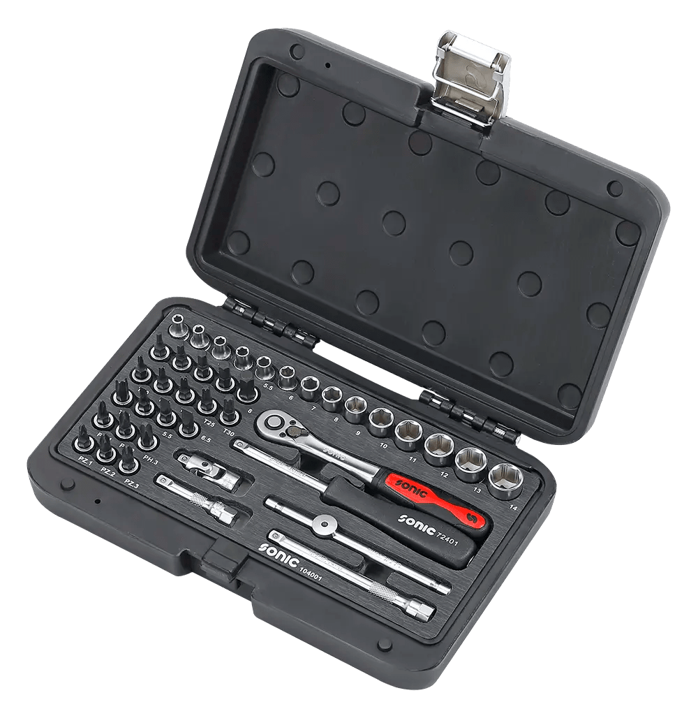 SONIC SET INSERTI BMCS 1/4" 40 PEZZI 104001 - Techservice