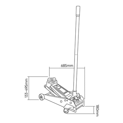 🔥 SUPER PROMO JBM - CARRELLO A 7 CASSETTI CON 154 UTENSILI + MARTINETTO IDRAULICO 3,5 T + COPPIA DI CAVALLETTI 3 T - Techservice
