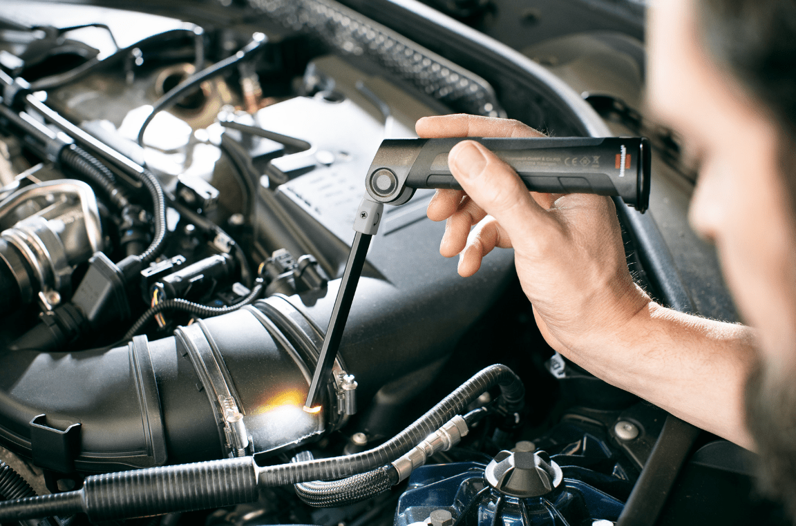 Torcia LED ricaricabile SANSA 401 A / Lampada da lavoro a LED con batteria ricaricabile integrata 1177370010 BRENNENSTUHL - Techservice