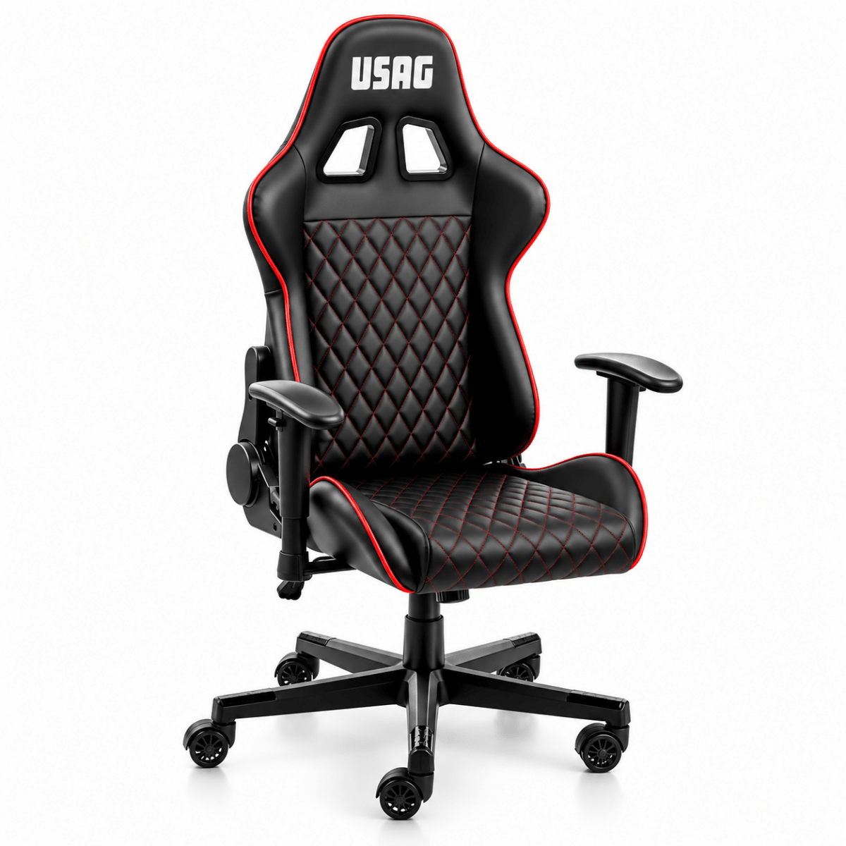 USAG 3787 A – Sedia Racing Professionale con Braccioli e Ruote - Techservice