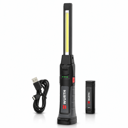WÜRTH POWERSWAP BLADE – Lampada Portatile LED Ricaricabile Professionale 1000 Lumen con Batteria Sostituibile - Techservice