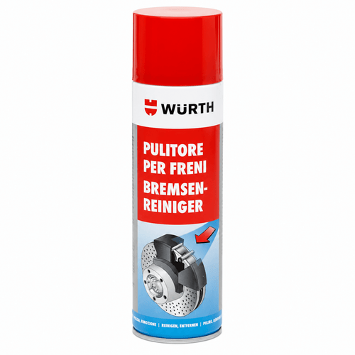Würth PULITORE FRENI 500 ml | Scatola da 12, 24 o 48 Spray Professionali.
